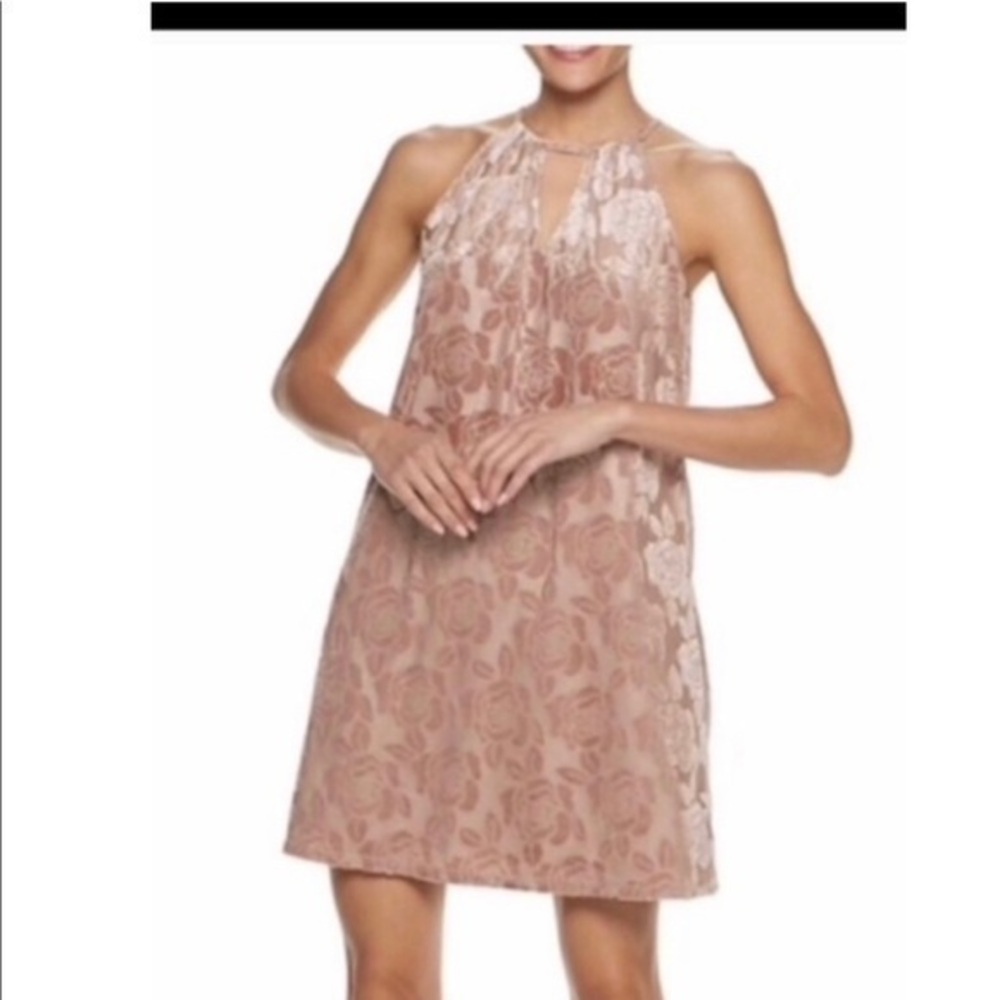 Candie’s Dress Halter Floral Roses Flowers